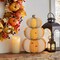 Set of 3 Decorative Stackable Pumpkins, Fall Harvest Thanksgiving Pumpkin Decorating
